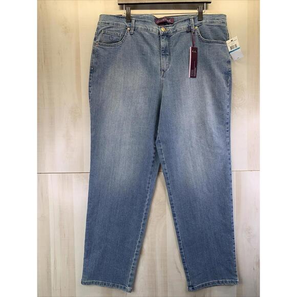Gloria Vanderbilt Denim - Gloria Vanderbilt Amanda Stretch Slimming Blue Jeans Size 18 NWT-6197